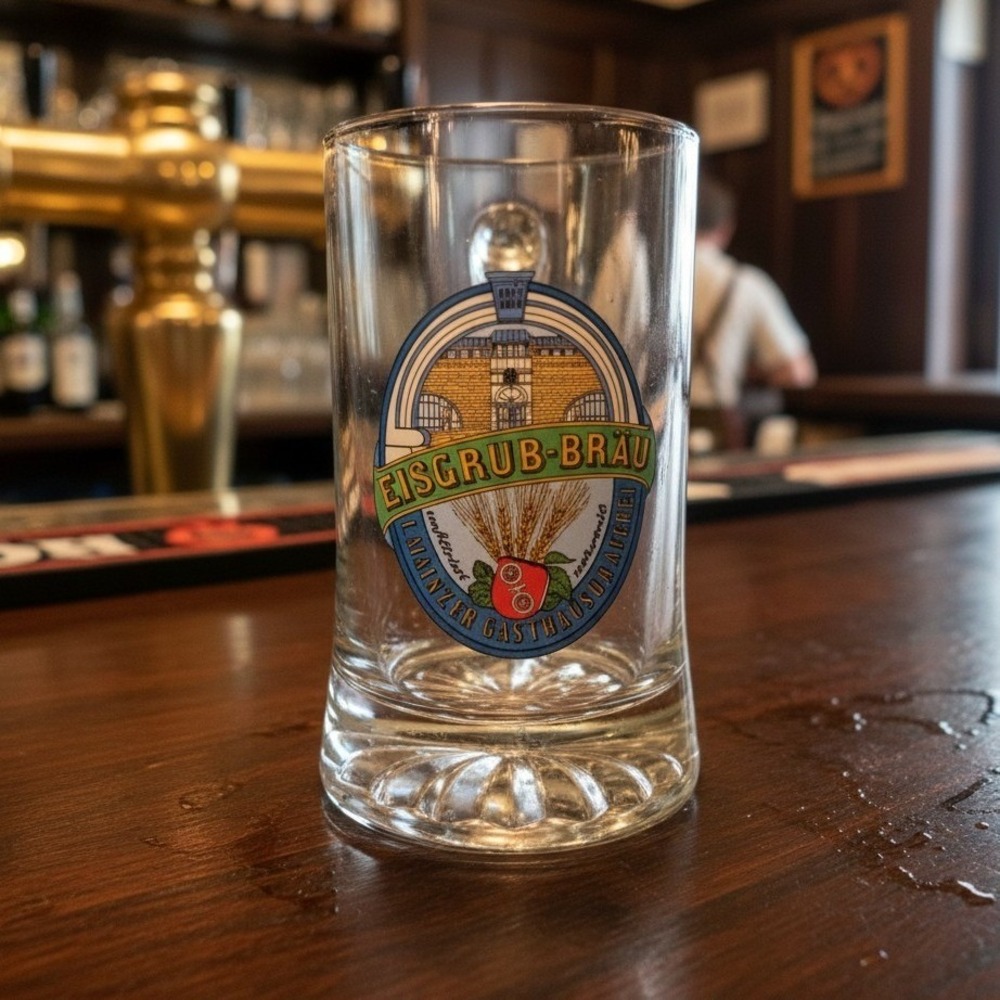 Eisgrub-Bräu Beer Mug 0.2L, German Brewery , Imported Pint Replacement Drinkware